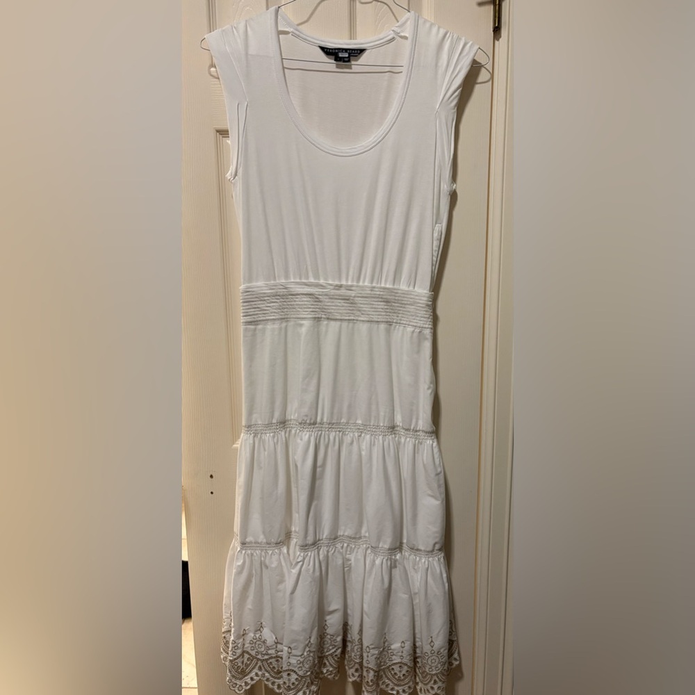 Veronica Beard Amaia embroidered midi dress